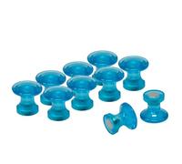 Traditional Light Blue Magnetic Map Pin Magnets for Fridge, Whiteboard, Noticeboard, Filing Cabinet - Pack of 120