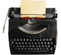 Traditional Manual Typewriter - Classic Retro Writing Machine for Writers,Durable Nostalgic Word Processor (Black)