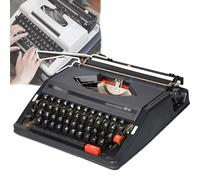 Traditional Manual Typewriter, Retro Manual Typewriter (Capable of Typing), with Case, Easy to Use, lexible Buttons Clear Handwriting, for Creative Writing, Home Decor,B
