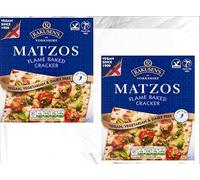Traditional Matzos 2 x 300g,Perfect as a base for savoury toppings, ideal for everyday snacking, or as a bread alternative in meals
