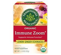 Traditional Medicinals Tea, Organic Immune Zoom Lemon Ginger, Supports Immune Function, 16 Tea Bags