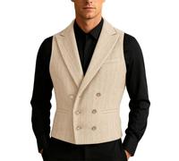 Traditional Men's Modern Vest Men's Suit Sleeveless Slim Fit Classic Costume Gilet Elegant with Button Placket and Collar Side Pocket Men's Vests for Beer Festival Oktoberfest Carnival