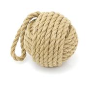 Traditional Monkey Fist Doorstop Nautical Door Stop | Natural Rope Knot Door Stop Nautical Rope Door Stopper | Beach Knot Rope Doorstops