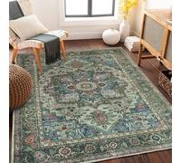 Traditional Multicoloured Boho Style Carpet Vintage Area Rugs Persian Ethnic Patterns Mat For Living Room Bedroom Soft Oriental Rug Easy Care Pile