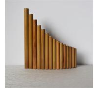 Traditional National Musical Instrument 18-tube F-tuned Bitter Bamboo Panpipe With Varnish Surface(C,L)