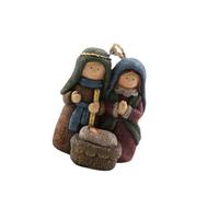 Traditional Nativity Resin Ornamentation Colorful Manger Scene Nativity Scene Decoration For Christmas Trees And Indoor Space Manger Home Decoration Pendant