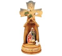 Traditional Nativity Xmas Scene - 3 Figure Special Wind-Up Musical Gift