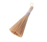 Traditional Natural Bamboo Wok Brushes, Bamboo Cleaning Whisk with Wooden Handle Pan Pans For Dishes Wok Brush Clean