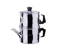 Traditional Neapolitan aluminium coffee maker 1-2 cups, Silver