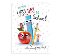 Traditional New School Card First Day At School - 8 x 6 inches - Regal Publishing