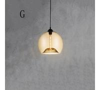 Traditional Northern Europe Glass Chandelier Single Head Creativity Vintage Industrial Wind Bar Counter Light Fixture Bar Restaurant Cafe Living Room Chandelier Drop Off Line Adjustable Fixtures