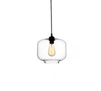 Traditional Northern Europe Glass Chandelier Single Head Creativity Vintage Industrial Wind Bar Counter Light Fixture Bar Restaurant Cafe Living Room Chandelier Drop Off Line Adjustable Fixtures