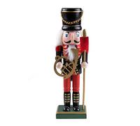Traditional Nutcracker by Clever Creations | Military Uniform, French Horn and Pike | Classic Christmas Decor | 10" Tall Perfect for Shelves and Tables | Must Have for Any Collection | 100% Wood