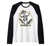 Traditional Oi Skinhead Punk-Rock Raglan Baseball Tee