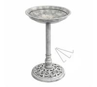 Traditional Ornamental Pedestal Garden Water Bird Bath (Stone)