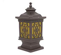 Traditional Outdoor Column Lights Waterproof Landscape Lantern Rural Post Lantern Light in Japanese Style External Lawn Bollard Lantern for Porch, Garden, Front Yard