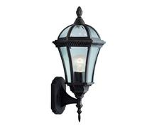 Traditional Outdoor Wall Lantern In Rustic Brown