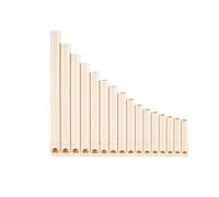 Traditional Pan Flute 16 Pipe And 18 Pipe Panpipes Easy To Learn C Major Beginner Adult Wind Instrument(Standard 16-tube white)
