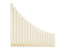 Traditional Pan Flute 16 Pipe And 18 Pipe Panpipes Easy To Learn C Major Beginner Adult Wind Instrument(18-tube white)