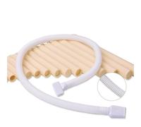 Traditional Pan Flute 16 Pipe Or 18 Pipe Panpipe With Sliding Windpipe Beginner Friendly Wind Instrument White(4)