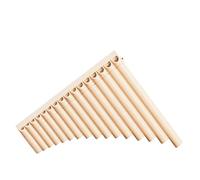 Traditional Pan Flute 16 Pipe Or 18 Pipe Panpipe With Sliding Windpipe Beginner Friendly Wind Instrument White(1)