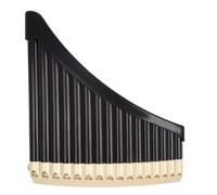 Traditional Pan Flute 16pipe Or 18 Pipe Curved Black C Key Panpipe A Simple And Easy To Learn Musical Instrument(16-tube curved design black)