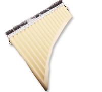 Traditional Pan Flute 18 Tube Or 16 Resin Panpipe A Simple And Portable Instrument For Beginners(16-tube beige)