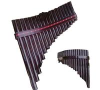 Traditional Pan Flute 18tube Panpipe With Professional Bass Tuning Made Of Natural Materials(1 Chestnut G)