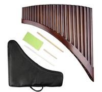 Traditional Pan Flute 22 Pipes Pan Flute C Key Woodwind Instrument Traditional Musical Handmade(Left Hand)