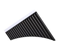 Traditional Pan Flute Panpipe Instrument Teaching Professional Performance Beginner Level Black And White 16 18 Tubes C Major(18 tubes of C tuned to black)
