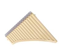 Traditional Pan Flute Panpipes 16 Or 18 Pipe C Key Resin Instruments Suitable For Beginners And Professional Players(16-tube off-white C major)