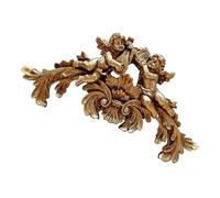Traditional Patron Sculptures with Musical Theme, Doubl Angles | Contemporary Twin Cherubs Wall Hanging Resin Statue Figurine for Home Interior, Suitable for Bathroom or Entryway