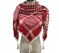 Traditional Pattern Arab Shawl Shemagh Scarf Arabian Scarf Desert Shawl Men And Women Headscarf For Various Occasion Polyester Shemagh