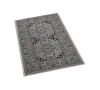 Traditional Persian Style Area Rug Floral Medallion Design Living Room Floor Carpet Soft Pile Hallway Runner Floor Mats Door Mats (Grey, 80 x 150 cm)