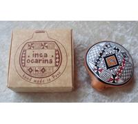 Traditional Peru Fair Trade Ocarina Inca Flute White