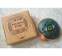 Traditional Peru Ocarina Fair Trade Inca Flute, Green