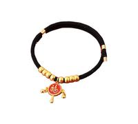 Traditional Pet Weave Longevity Golden Lock Adjustable Alloy/Polyester Handmade Cat Collar Chinese Style(Black-L-Style C)