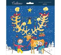 Traditional Picture Advent Calendar Quentin Blake Deer Christmas Countdown Gift - Caltime - By Caltime - Festive Cheer, Whimsical Design, Charming Illustrations, Eco-Friendly, 24 Doors To Open