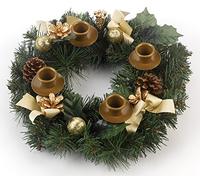 Vermont Christmas Company Traditional Pine Cone Advent Wreath