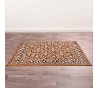 Traditional Poly Esta Gold Rug By Rug Style-60Cm X 110Cm