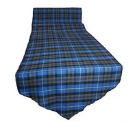 Traditional Polyviscose Tartan Table Runner Burns Night Hogmanay Christmas Dining Room Decoration [Blue Hunting 6ft]