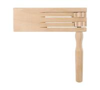 Traditional Rattle Ratchet Instrument Wooden Spinner Rattle 15.5x15cm Educational Spin Noisemaker Toys Kids Educational Toy For Games Parties Sports Events