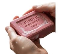 Traditional Red Carbolic Household Soap Bar - Laundry Pre Wash Soap - Stain Remover Treatment - Household Cleaning and clothes stain remover - 125g