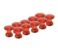Traditional Red Magnetic Map Pin Magnets for Fridge, Whiteboard, Noticeboard, Filing Cabinet - Pack of 12