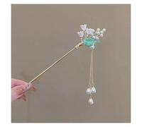 Traditional Retro Hairpins 2pcs Classic Hair Stick Flower Hairpin Handmade Hairpins Women Jewelry Hair Ornaments(Color-17)