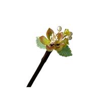 Traditional Retro Hairpins 2pcs Classic Hair Stick Hair Accessories Glazed Flower Hairpin Chopstick Vintage Girls Wooden Clasp Jewelry(Color-01)