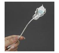 Traditional Retro Hairpins 2pcs Ice Crystals Hairpin Classic Bowknot Hair Sick Fork Chinese Style Wedding Vintage Metal Bridal Bun Jewelry(Color-02)