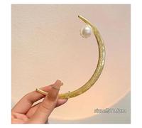 Traditional Retro Hairpins 2pcs Sine Moon Hairpin Women Half Moon Hair Sticks Metal Ponytail Coiffure Headdress Girls Jewelry(Color-03)