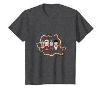 Traditional Romanian Family Map Costume Flag Design T-Shirt, Youth, Dark Heather Grey, 2T