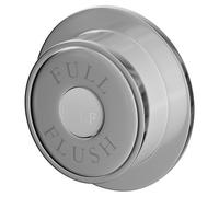 Traditional Round Dual Flush Push Button | Chrome | Plastic | 72mm x 72mm x 85mm